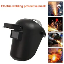 Black Adjustable Head-Mounted Anti-UV Welder Mask Welding Helmet Protective Arc Tig Mig Solder Slag Mars Splash Sparkproof