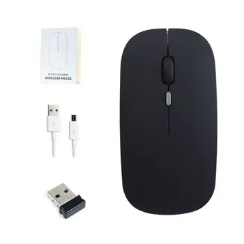 

2.4GHz Wireless Mouse Silent Ultra Thin Rechargeable USB Mice for Laptop PC