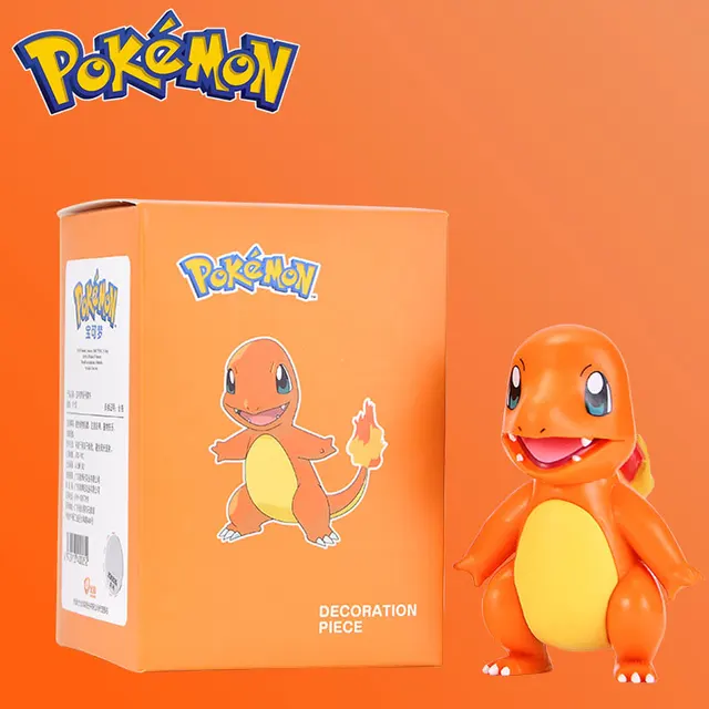 Pokemon Pikachu Charmander Psyduck Squirtle Jigglypuff Bulbasaur Bulbasaur Anime Figures Toys Model Kawaii 6 Type For Kids Gifts Charmander