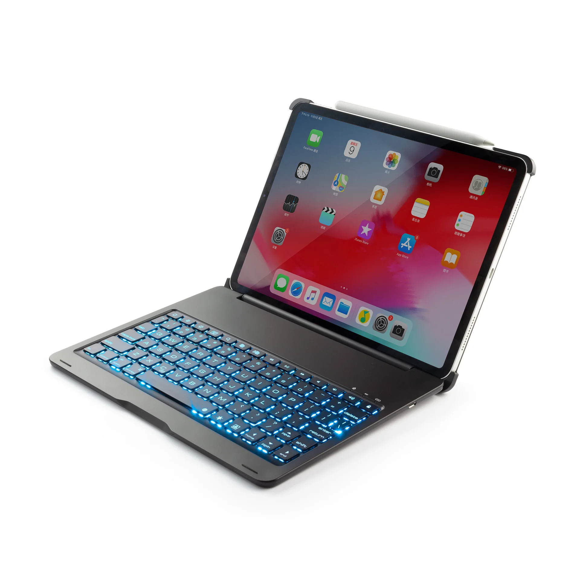 

Apple iPad Pro 11-Inch Colorful Backlight Wireless Bluetooth Keyboard Protective Case Apple Tablet Bluetooth Keyboard