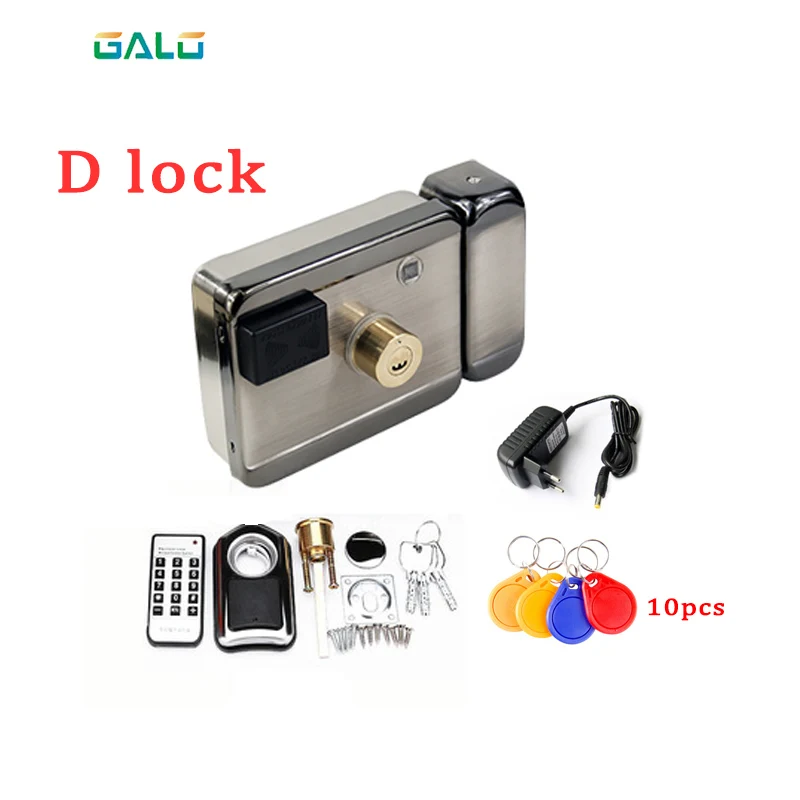 Умный дверной замок RFID датчик безопасности доступа IC карта дверной замок электронный замок Поддержка видео дверной звонок мобильное приложение - Цвет: D kit 4