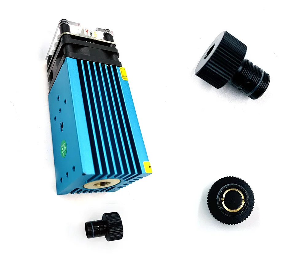  500mw 2500mw 5500mw15000mw 33mm Adjustable Blue Laser Module CNC Laser Engraving PWM/TTL Module Las