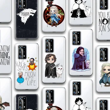 

ciciber Game Thrones Case for Huawei P30 P40 P20 Mate 30 20 Honor 10 20 10i 20i Nova 5T 5 5i Pro Lite P Smart Plus 2019 Silicone