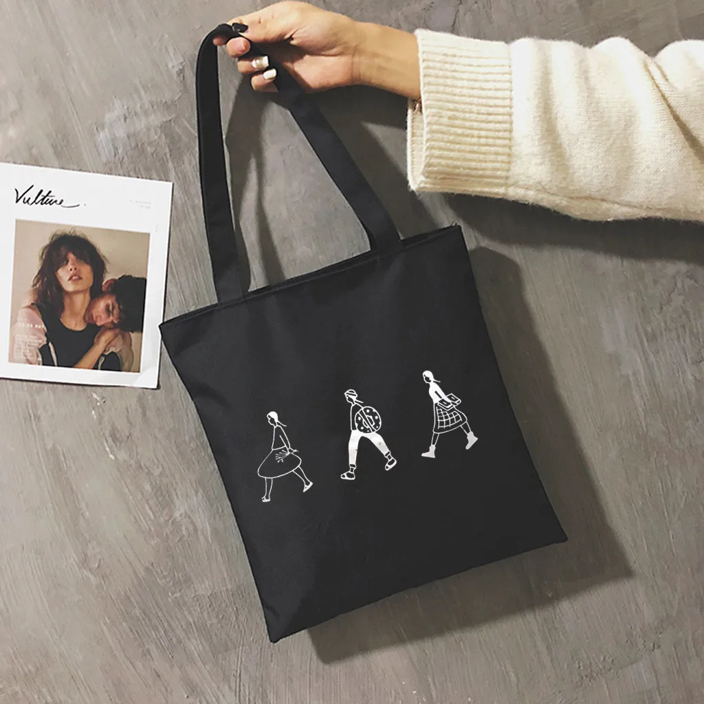 Женская тканевая сумка-тоут для покупок, сумки с узором, сумки для путешествий, женские эко многоразовые сумки через плечо, сумки для покупок, bolsas de tela, новинка,# F