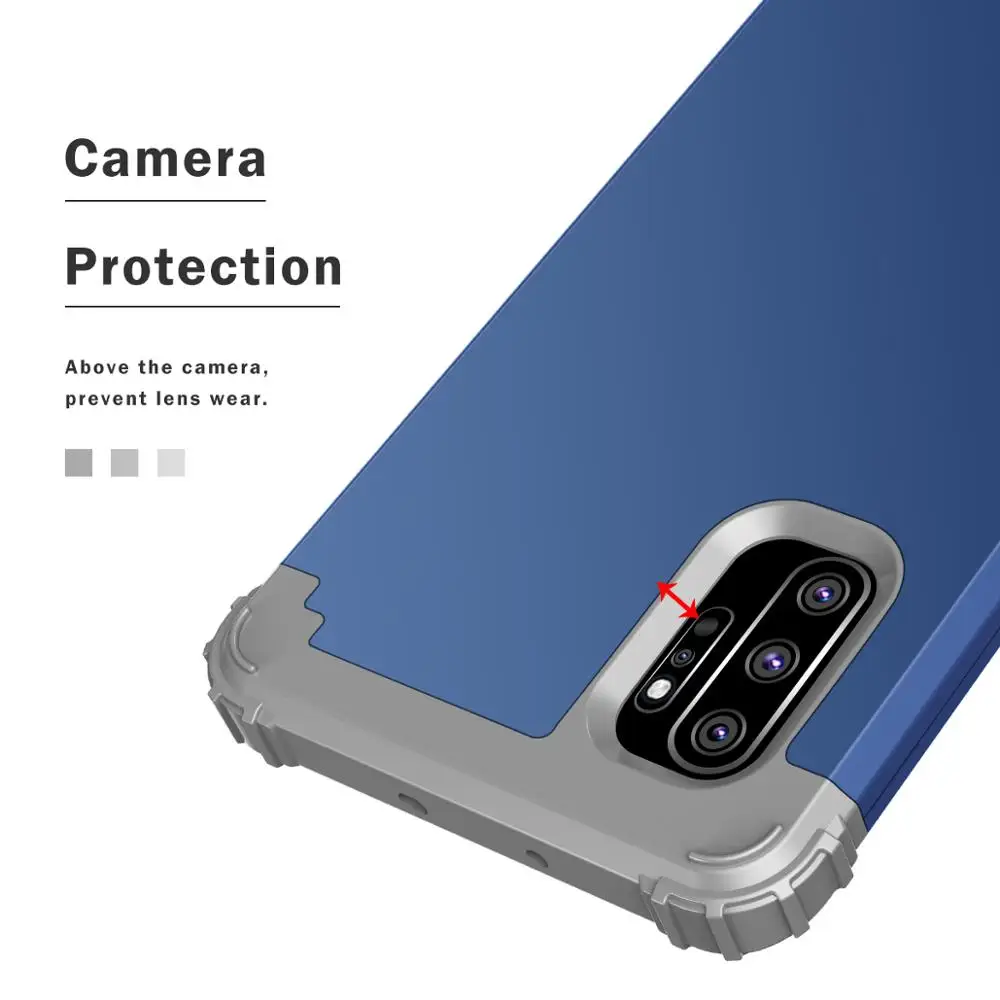 Высокое качество 3 в 1 чехол для мобильного телефона samsung Note10/Note10plus/S10 E/S10/S10plus/Note9/S9 черный красный фиолетовый зеленый розовый темно-синий