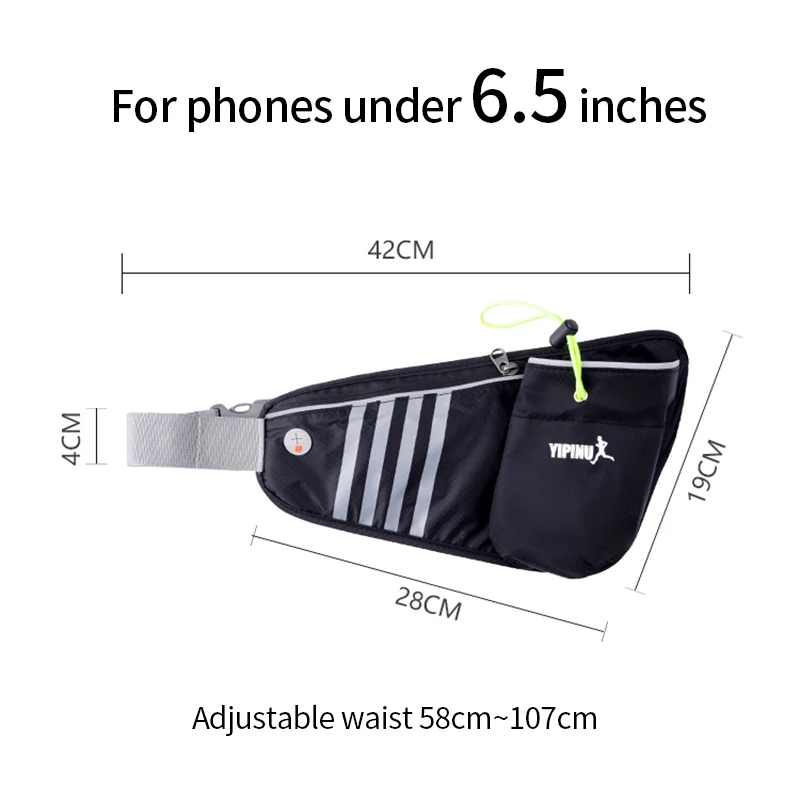 Running Belt Bag Trailing For Phone Holder Sport Fanny Pack Men Woman Fitness Waterproof Waist Pack With Water Bottle Gym Bags