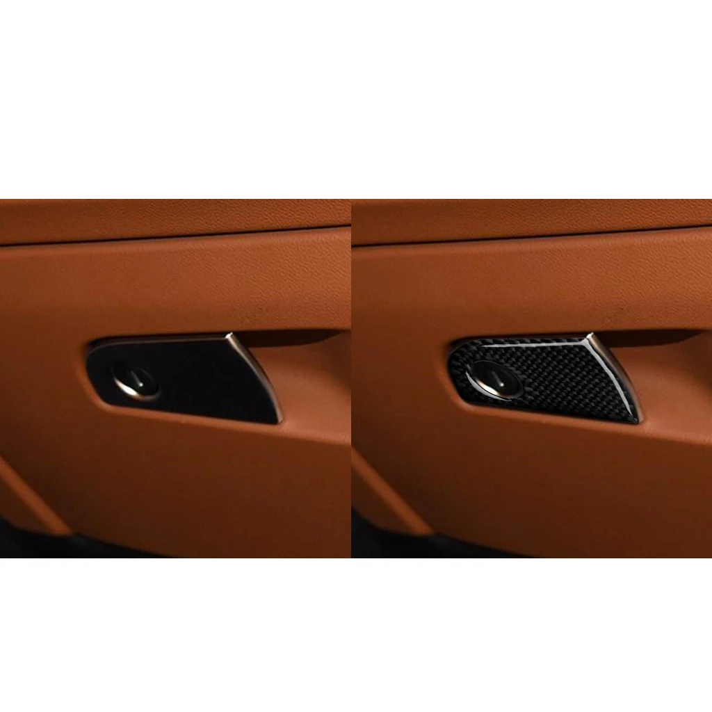 Для Alfa Romeo Giulia 2017 2019 углеродное волокно пилот коробка для хранения ручки крышки