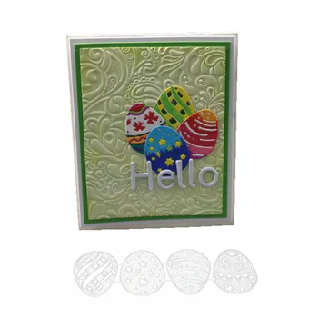 

Easter Egg Metal Cutting Dies Stencil Scrapbooking DIY Album Stamp Paper Card Embossing Decor Craft New Dies for 2020