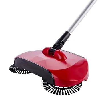 

Cleaning Supplies Hand-Pushing Sweeper Uncharged One-Hand Operation Adjustable Rod Rubber Roller Design Sweeping Machine
