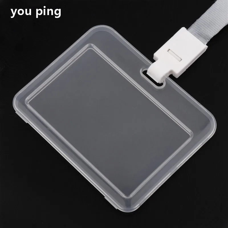 Transparent Two Types Card Women Men Student Bus Card Badge Holder Credit Cards Bank ID school supplies badge holder
