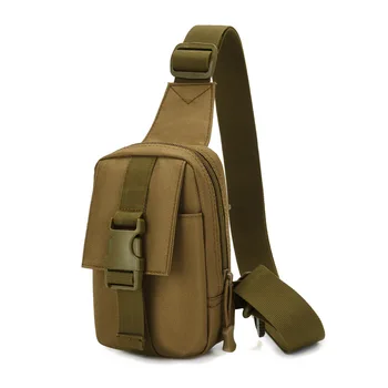 

Shoulder Small Chest Bag Outdoor Sports Shoulder Bag Chest Hanging Phone Bag Tactical Chest Bag Wear-Resistant Waterproof Small