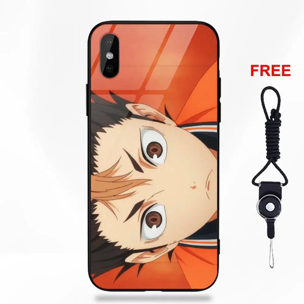 Karasuno высокий Юу нишиноя Haikyuu для Galaxy S8 S9 Plus для huawei Honor 7X P20 Lite mate 10 Pro Redmi 5 Note 5A 6 стеклянный чехол - Цвет: as picture
