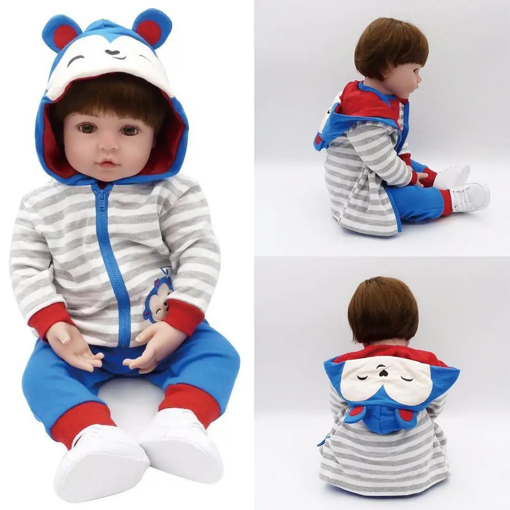 

NPK 48CM Full Body Rebirth Silicone Reborn Newborn Birthday Gift For Girls Baby Toys Toys Bonecas Bath K1G2