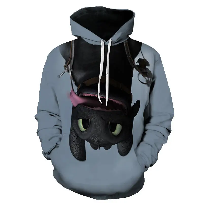 

How to Train Your Dragon 3d Hoody Sweatshirt Men Women Anime Toothless 3d Print Hoodies Cartoon Men Clothing Cool Streetwear