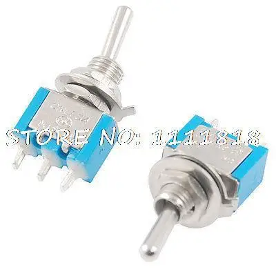 

5 x AC 120V 6A AC 250V 3A On/On 2 Position DIP Toggle Switch for Guitar