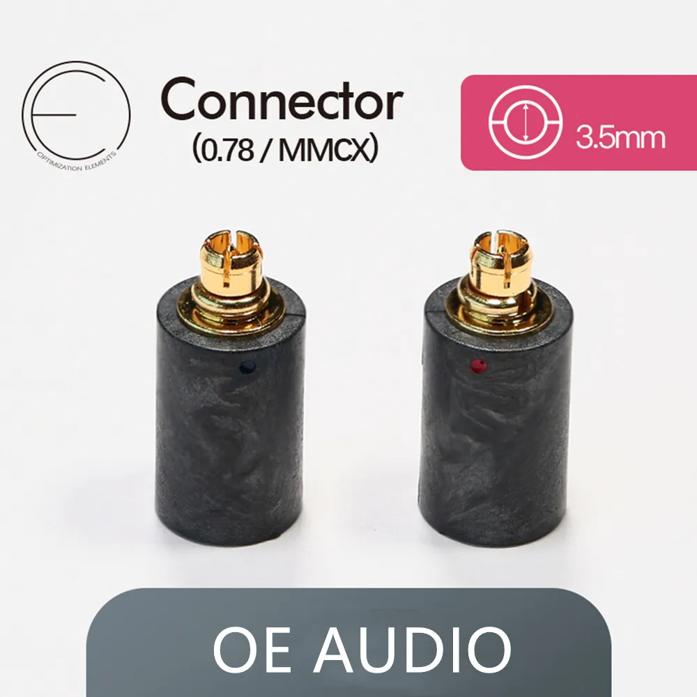 OEAudio MMCX to 0.78mm 2pin Adapter Black