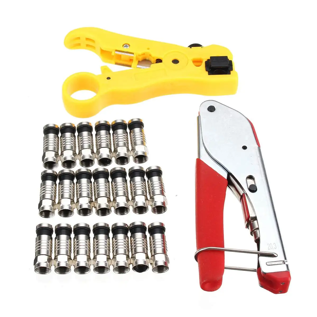 Drillpro щипцы для зачистки проводов плоскогубцы f-головка инструмент для сжатия w/20 черные соединители обжимные плоскогубцы Терминал