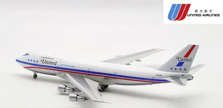 Inflight Юнайтед Боинг 747 N4716U 1/200 литье под давлением модель самолета