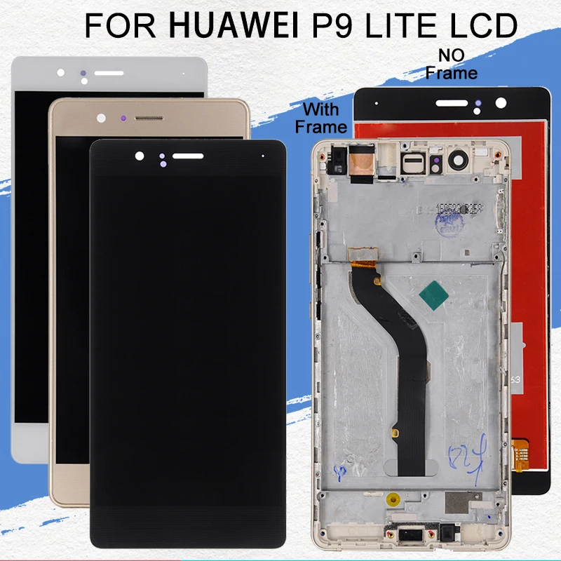 Бесплатная доставка Для HuaWei P9 Lite ЖК-дисплей Catteny VNS L21 L22 L23 и сменный сенсорный