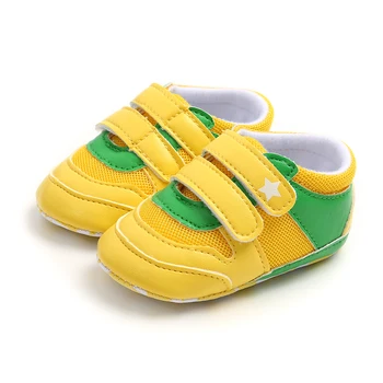 

Autumn 0-18M Baby Boys Walking Shoes Breathable Anti-Slip Shoes Sneakers Toddler Soft Soled Patchwork Color infant Sneakers