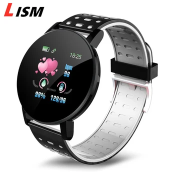 

Lism 119 Multi-sports Football Sleep tracker Men Smart Watch Heart Rate Smartwatch Women Message Reminder Watches For Androd ios