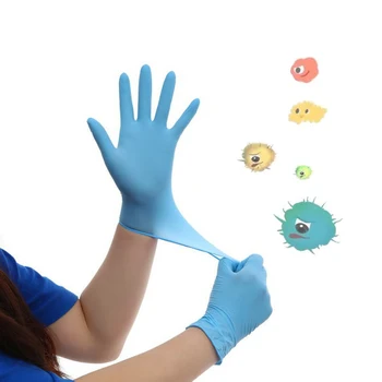 

5pairs Disposable Nitrile Rubber Safety Work Glove Anti Bacterial Gloves for Home Work Hand Finger Protection Health Care