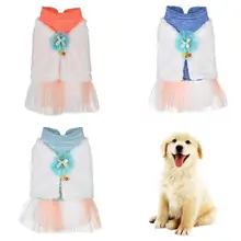 Зимняя мягкая кружевная юбка с галстуком-бабочкой для собак и щенков, одежда для вечеринки, костюм