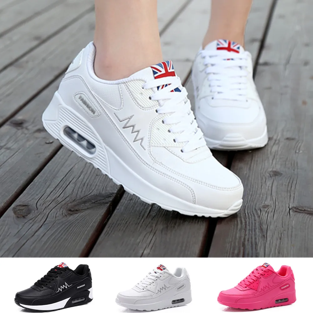 Sneakers Trail-Shoes Comfortable Women Air-Cushion Non-Slip Lace-Up