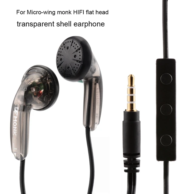 US $8.41 Venture Electronics VE Monk Plus Earphone Wired fone de ouvido Flat Head Earbuds High Impedance 3.5