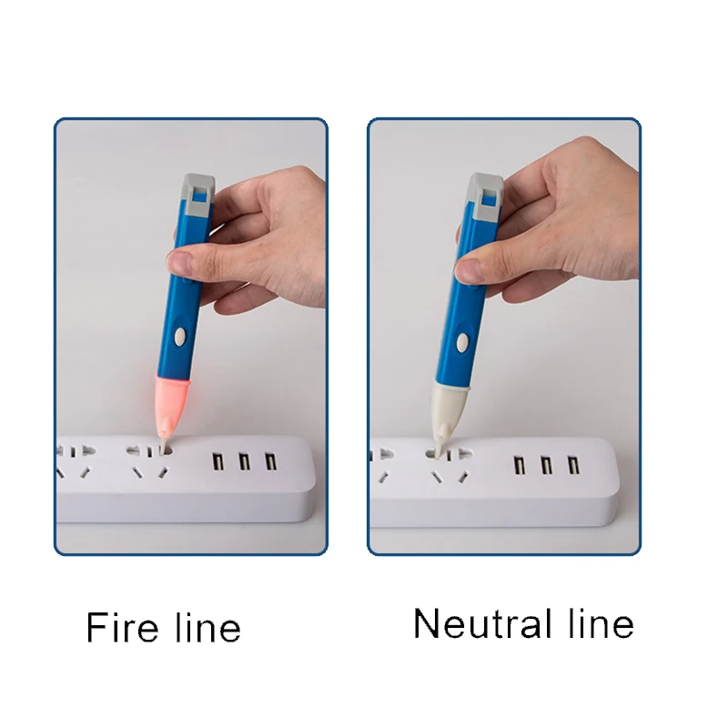 1 шт. электрический индикатор 90-1000 В розетка AC Розетка тестер датчика детектора напряжения ручка светодиодный светильник тест карандаш Прямая поставка