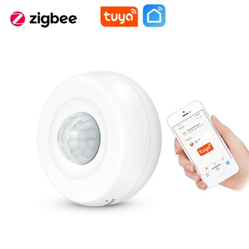Потолочный смарт-датчик движения Tuya Zigbee инфракрасный детектор защита от кражи