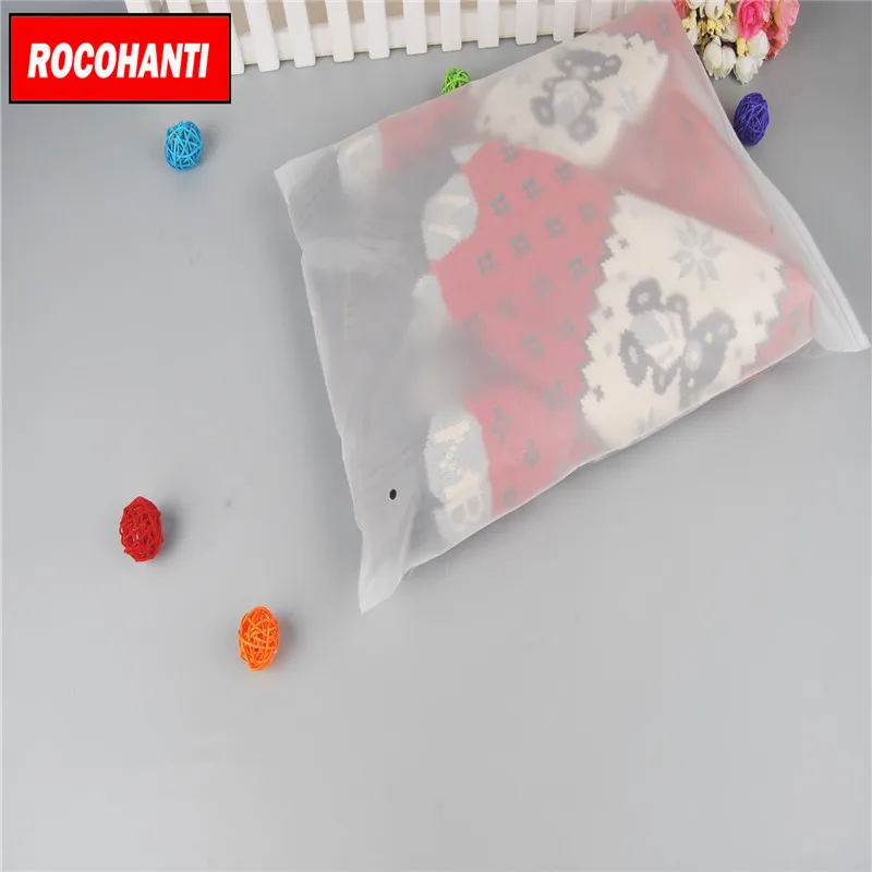 

100pcs wholesale 2018 new design PVC Frosted Ziplock Bags for sale