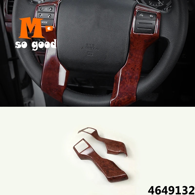 

For Toyota Land Cruiser 150 Prado LC150 FJ150 2010 To 2018-Car Steering Wheel trim Cover-ABS Chrome Interior styling accessories
