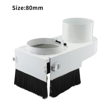 

Multiple Size Home Manual Engraving Machine Easy Operate Spindle Dust Cover Practical Vacuum Brush Tools Woodworking Cleaner