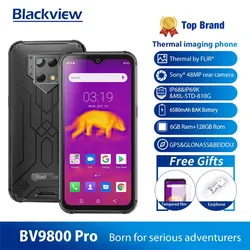 Смартфон Blackview BV9800 Pro IP68, 6580 мАч, тройная камера Super AI 48 Мп + 16 Мп + 5 МП, 6 ГБ + 128 ГБ, 6,3 дюйма FHD + Grobal, 4G мобильный телефон