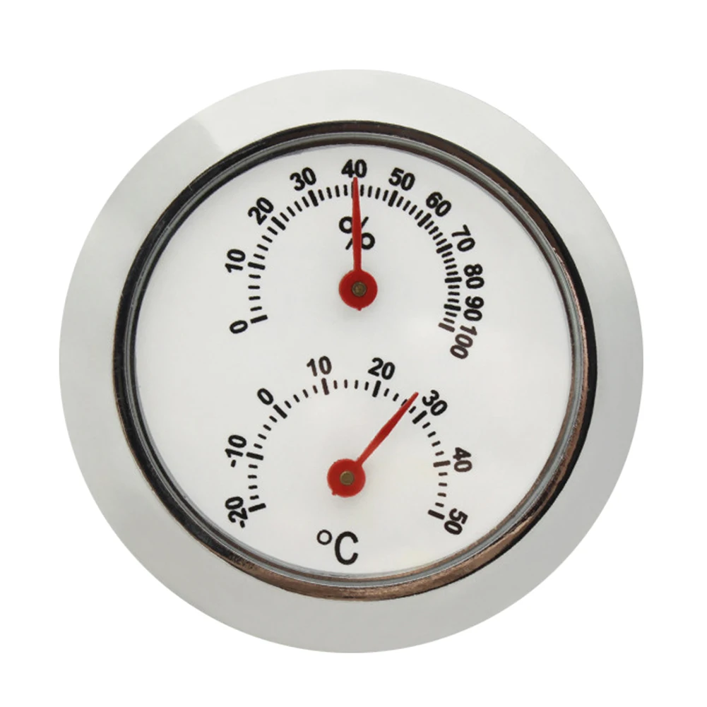 Portable Violin Temperature Meter Round Guitar Dry Wet Hygrometer Thermometer Humidity