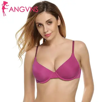 

Women Bras Plus Size Bralette Lingerie Seamless Brassiere Underwire Memory Foam Solid 3/4 Cup Sexy Push Up Bra