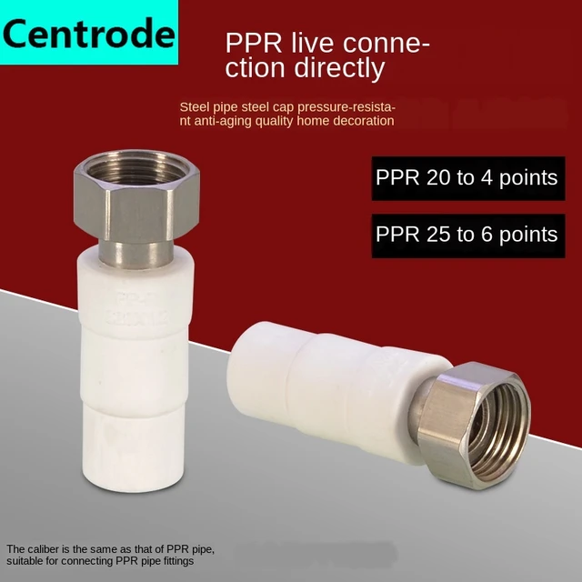 Pipe fittings1/2 inch 3/4 inch ppr water heater dedicated live joint 20x1 /  2 25x3 / 4ppr hot and cold water pipe fittings - AliExpress
