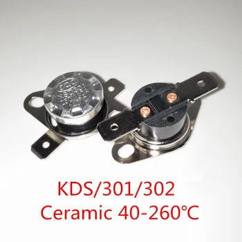 

10PCS x KSD302 16A 40-260 degree Ceramic 250V KSD301 Normally Open/Closed Temperature Switch Thermostat Fuse