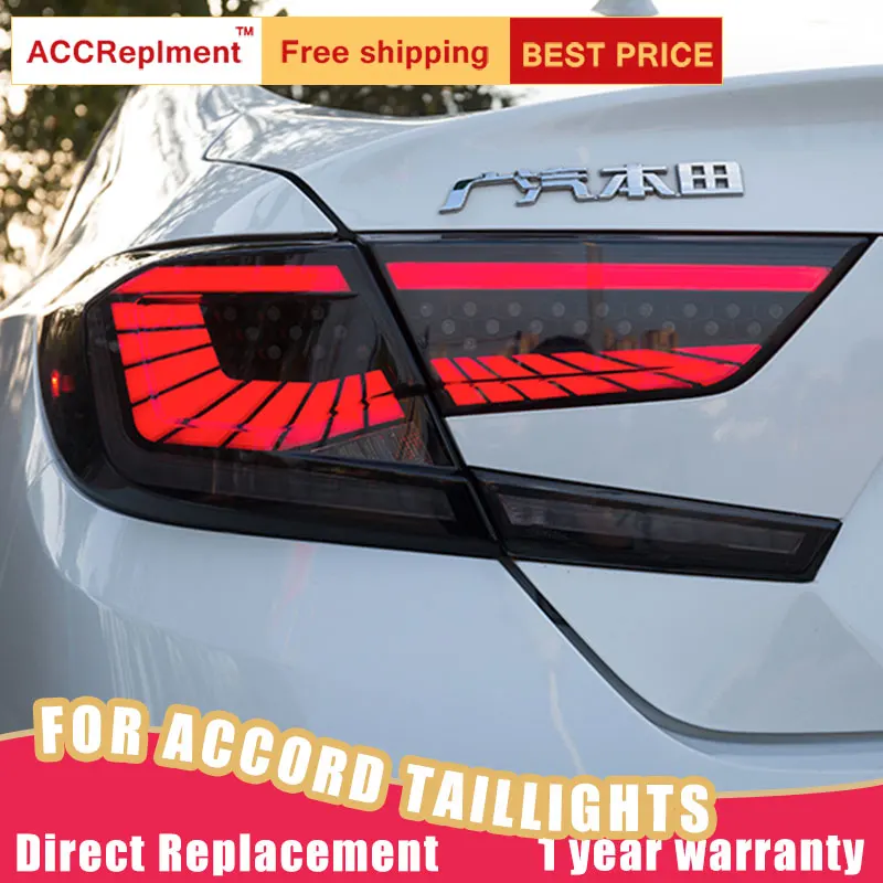 Светодиодный фонарь светильник s в сборе для Honda Accord- светодиодный задний фонарь стоп-сигнал заднего хода светильник беспроводной сзади Резервное копирование лампа DRL для хвостовой части автомобиля светильник s
