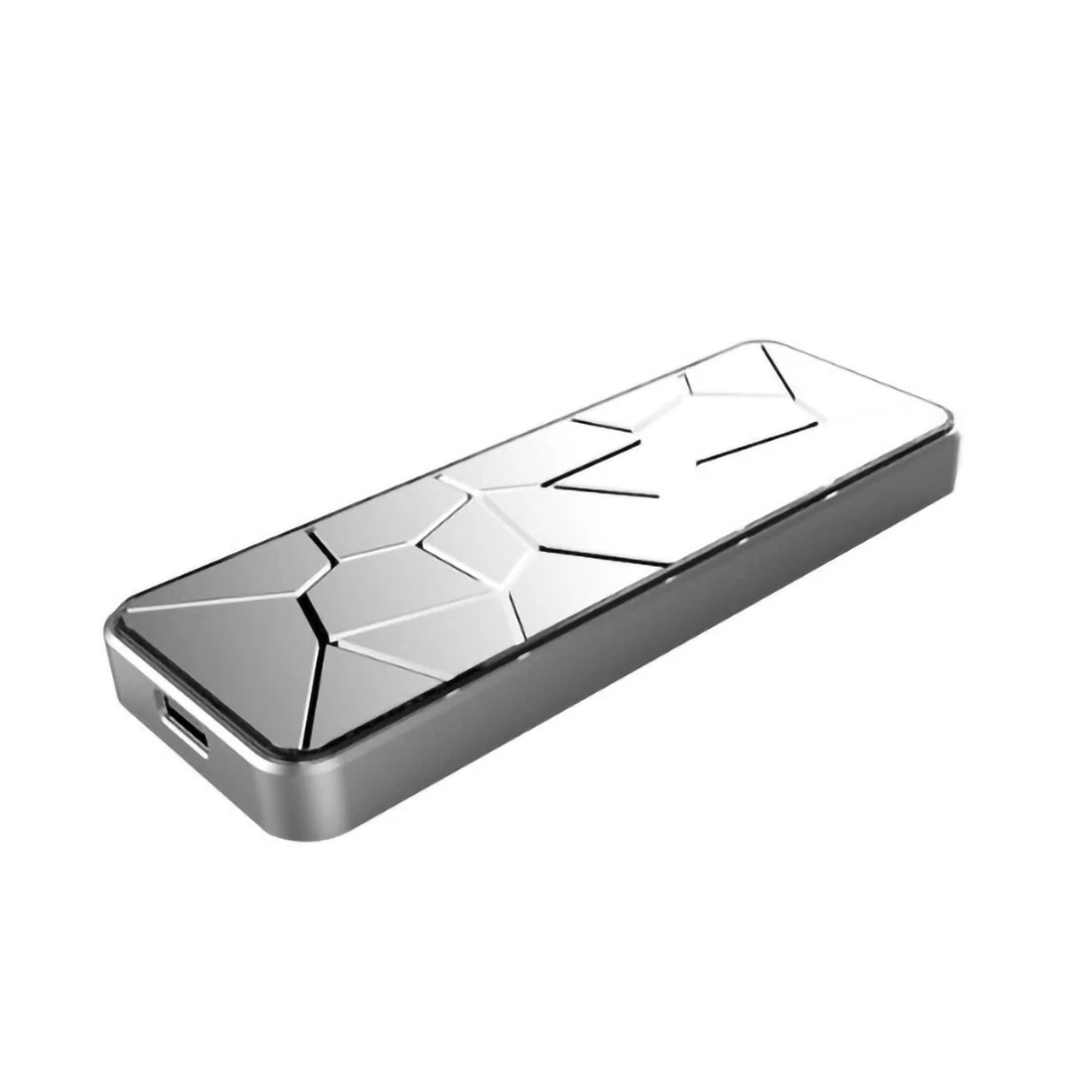 Silver M.2 SATA Case XT-XINTE SSD корпус USB 3,1 к M.2 NVME PCIe/M2 M-Key SATA к type C адаптер карта мобильный жесткий диск для NGFF SATA SSD - Цвет: Silver M.2 SATA Case