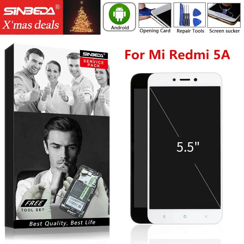 ЖК-дисплей 5 0 дюйма для XIAOMI Redmi 5A mcg3b сенсорный экран с дигитайзером и рамкой Xiaomi MI