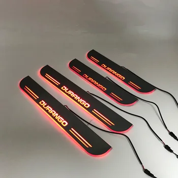 

LYQ led moving door scuff for DODGE ynamic door sill plate welcome lamp lining overlay Flow/fixed light