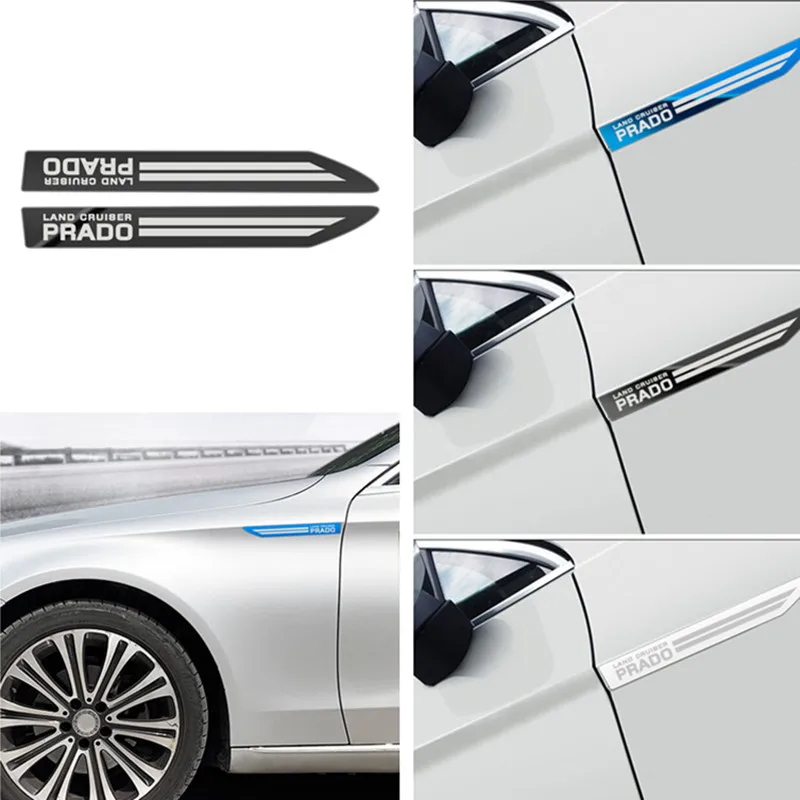 Car Styling 2pcs Side Wing Badge Emblem Fender Sport Sticker for Toyota prado land cruiser accessories car styling | Автомобили и