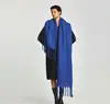 Winter Scarf Women Cashmere Warm Pashmina Solid Foulard Female Scarves Wraps Thick Soft Bufanda Big Tassels Shawl Long Stole ► Photo 2/6