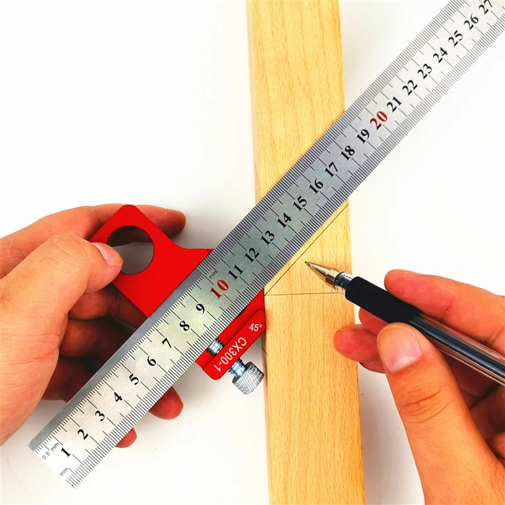 medição de madeira scribing régua marcação ferramenta
