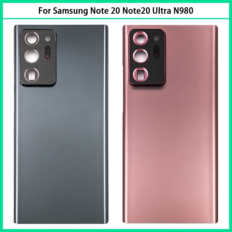 삼성 갤럭시 노트 20 울트라 N980 배터리 후면 커버, 후면 문짝 3D 유리 패널, 노트 20U 하우징 케이스, 카메라 렌즈 교체, 신제품