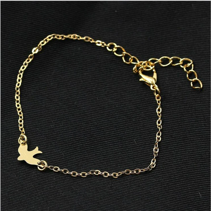 Браслет со знаком Мир из геометрического сплава с шармом золотого и серебряного