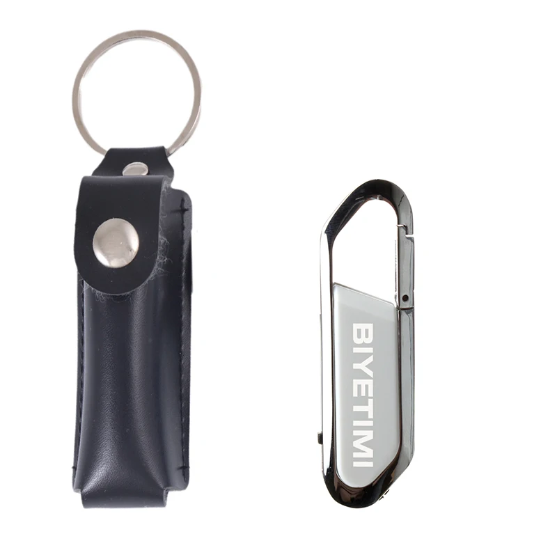 USB флеш-накопитель BiyeTimi, высокоскоростная подвесная Пряжка, 8 г, 16 г, 32 г, 64 г, 128 г, флеш-накопитель для карабина, USB флешка, флешка для ПК - Цвет: Белый