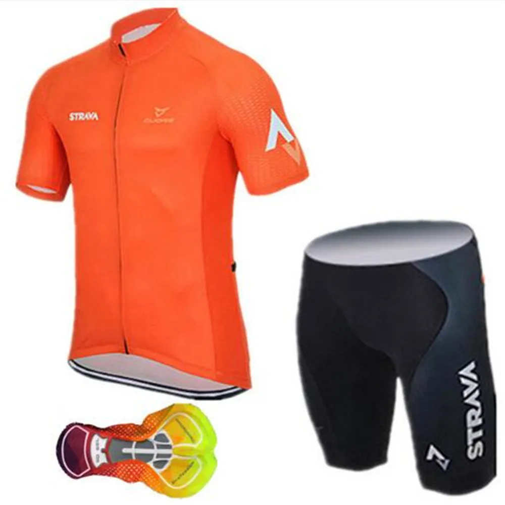 STRAVA Pro одежда для велоспорта, велосипедная Джерси, быстросохнущая одежда для велоспорта, мужская летняя одежда для велоспорта, Майки для велоспорта 16D, комплект велосипедных шорт